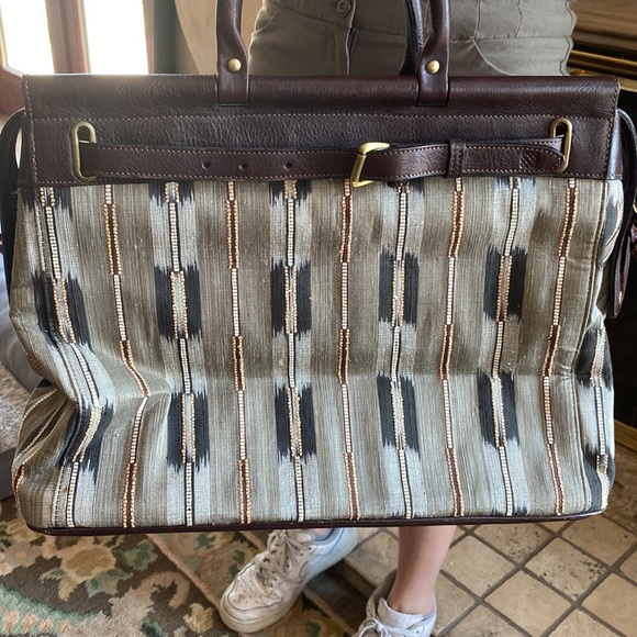 Neutral multicolored satchel - Picture 4 of 4